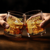 Personalisierter Whiskyglas – Vatertagsgeschenk für Papa, Opa – Ledende