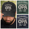 Personalisierte klassische Baseballkappe – Vatertagsgeschenk für Opa, Papa – Mein Lieblingsname ist Opa