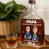 Personalisierte Whiskyflasche – Vatertagsgeschenk Für Papa, Opa – Für immer dein kleines Kind