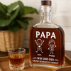 Personalisierte Whiskyflasche – Vatertagsgeschenk Für Papa, Opa – Grund Warum Du Trinks