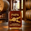 Personalisierte Whiskyflasche – Vatertagsgeschenk Für Papa, Opa – Wegen mir trinkst du