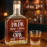 Personalisierte Whiskyflasche – Vatertagsgeschenk Für Papa, Opa – Dein Trinkgrund bin ich