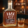 Personalisierte Whiskyflasche – Vatertagsgeschenk Für Papa, Opa – Der Mann hinter der Legende