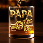 Personalisierter Whiskyglas – Vatertagsgeschenk für Papa, Opa – Der coolste Papa aller Zeiten