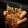 Personalisierter Whiskyglas – Vatertagsgeschenk für Papa, Opa – Der coolste Papa aller Zeiten
