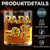 Personalisierter Whiskyglas – Vatertagsgeschenk für Papa, Opa – Der coolste Papa aller Zeiten