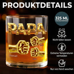 Personalisierter Whiskyglas – Vatertagsgeschenk für Papa, Opa – Der coolste Papa aller Zeiten