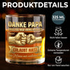 Personalisierter Whiskyglas – Vatertagsgeschenk für Papa – Danke für alles.