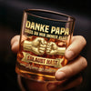 Personalisierter Whiskyglas – Vatertagsgeschenk für Papa – Danke für alles.