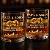 Personalisierter Whiskyglas – Vatertagsgeschenk für Papa, Opa – Ein Band fürs Leben