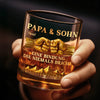 Personalisierter Whiskyglas – Vatertagsgeschenk für Papa, Opa – Ein Band fürs Leben