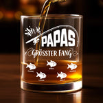 Personalisierter Whiskyglas – Vatertagsgeschenk für Papa, Opa – Papas bester Fang