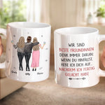Personalisierte Tasse – Geschenk für beste Freundinnen, Schwester – Freundinnen fürs Leben