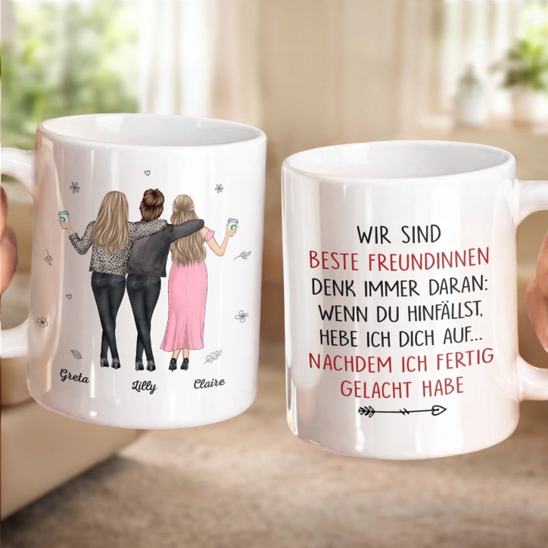 Personalisierte Tasse – Geschenk für beste Freundinnen, Schwester – Freundinnen fürs Leben