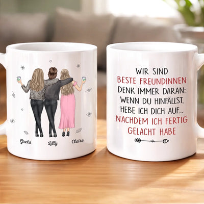 Personalisierte Tasse – Geschenk für beste Freundinnen, Schwester – Freundinnen fürs Leben