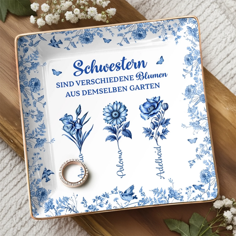 Personalisierte Schmuckschale – Geschenk für beste Freundinnen, Schwester – Beste Freundinnen für immer
