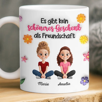 Personalisierte Tasse – Geschenk für beste Freundinnen, Schwester – Das Geschenk der Freundschaft