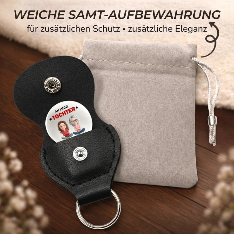 Personalisierter Taschenknuddler – Vatertagsgeschenk, Muttertagsgeschenk für Tochter, Sohn – Vergiss nie meine Liebe zu dir