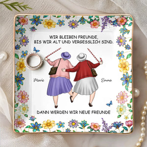Personalisierte Schmuckschale – Geschenk für beste Freundinnen, Schwester – Freunde für immer auch im Vergessen