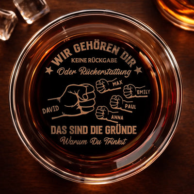 Personalisiertes Whiskyglas – Geburtstagsgeschenk Für Papa – Deins für immer ohne Rückgabe