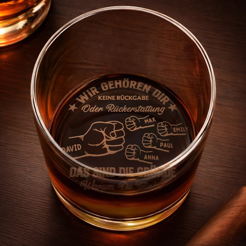 Personalisiertes Whiskyglas – Geburtstagsgeschenk Für Papa – Deins für immer ohne Rückgabe
