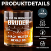 Personalisierte Whiskyglas – Geschenk für Bruder – Bester Bruder aller Zeiten