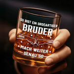 Personalisierte Whiskyglas – Geschenk für Bruder – Bester Bruder aller Zeiten