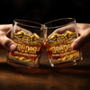 Personalisierte Whiskyglas – Geschenk für Bruder – Egal was passiert immer zusammen