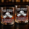 Personalisierte Whiskyglas – Geschenk für Bruder – Unsere Verbindung endet nie