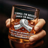 Personalisierte Whiskyglas – Geschenk für Bruder – Unsere Verbindung endet nie