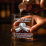 Personalisierte Whiskyglas – Geschenk für Bruder – Unsere Verbindung endet nie