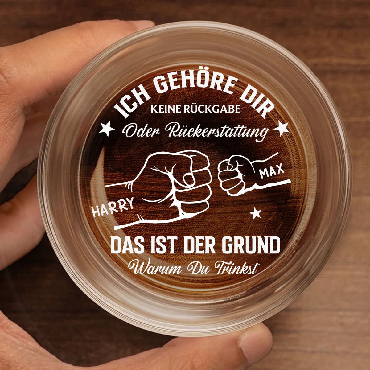 Personalisiertes Whiskyglas – Geburtstagsgeschenk Für Papa – Deins für immer ohne Rückgabe