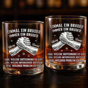 Personalisierte Whiskyglas – Geschenk für Bruder – Unsere Verbindung endet nie
