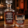 Personalisiertes Whisky-Dekanter-Set – Geschenk für Bruder, bester Freund – kein Zufall sondern Schicksal