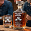 Personalisiertes Whisky-Dekanter-Set – Geschenk für Bruder, bester Freund – Genau zur richtigen Zeit genau du