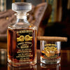 Personalisiertes Whisky-Dekanter-Set – Geschenk für Bruder, bester Freund – Kein Zufall wir passen einfach