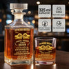 Personalisiertes Whisky-Dekanter-Set – Geschenk für Bruder, bester Freund – Kein Zufall wir passen einfach