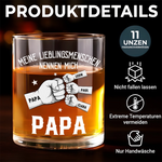 Personalisierter Whiskyglas – Vatertagsgeschenk für Papa, Opa – Einfach der beste Papa