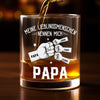Personalisierter Whiskyglas – Vatertagsgeschenk für Papa, Opa – Einfach der beste Papa