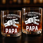 Personalisierter Whiskyglas – Vatertagsgeschenk für Papa, Opa – Einfach der beste Papa