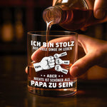 Personalisierter Whiskyglas – Vatertagsgeschenk für Papa, Opa – Mein größter Erfolg ist Papa