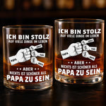 Personalisierter Whiskyglas – Vatertagsgeschenk für Papa, Opa – Mein größter Erfolg ist Papa