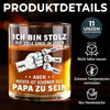 Personalisierter Whiskyglas – Vatertagsgeschenk für Papa, Opa – Mein größter Erfolg ist Papa