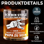 Personalisierter Whiskyglas – Vatertagsgeschenk für Papa, Opa – Mein größter Erfolg ist Papa