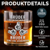 Personalisierte Whiskyglas – Geschenk für Bruder – Brüder stärker als jede Distanz