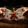 Personalisierte Whiskyglas – Geschenk für Bruder – Brüder stärker als jede Distanz