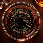 Personalisiertes Whiskyglas – Geburtstagsgeschenk Für Bruder, Beste Freunde – Einmal Brüder, nie getrennt