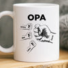Personalisierte Tasse – Vatertagsgeschenk für Opa, Papa – Opas Mini-Gang
