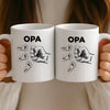 Personalisierte Tasse – Vatertagsgeschenk für Opa, Papa – Opas Mini-Gang