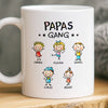Personalisierte Tasse – Vatertagsgeschenk für Papa, Opa – Papas kleine Gang
